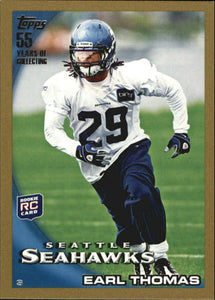 Earl Thomas 2010 Topps GOLD Series Mint ROOKIE Card #157 SERIAL #504/2010