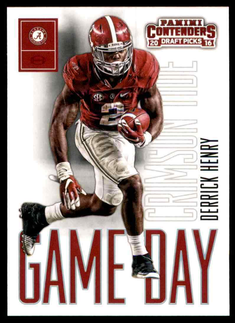 Derrick Henry 2016 Panini Contenders Draft Picks Game Day Tickets Series Mint ROOKIE Card #8