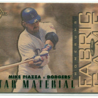 Mike Piazza 1997 Donruss Limited Fabric of the Game #709/750 Made Star Material Series Mint Card #69