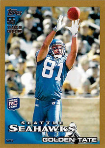 Golden Tate 2010 Topps GOLD Series Mint ROOKIE Card #398 SERIAL #713/2010