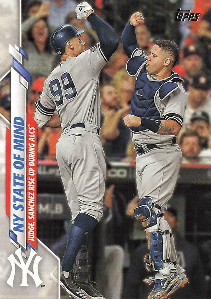 Aaron Judge/Gary Sanchez 2020 Topps NY State of Mind Series Mint Card #591