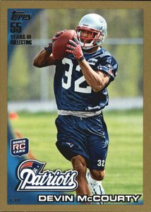 Devin McCourty 2010 Topps GOLD Series Mint ROOKIE Card #295 SERIAL #1256/2010