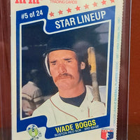 Wade Boggs 1987 M and M's Star Lineup Series Mint Card #5