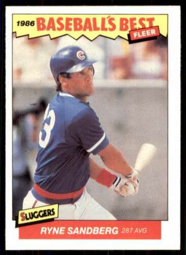 Ryne Sandberg 1986 Fleer Baseball's Best Series Mint Card #32