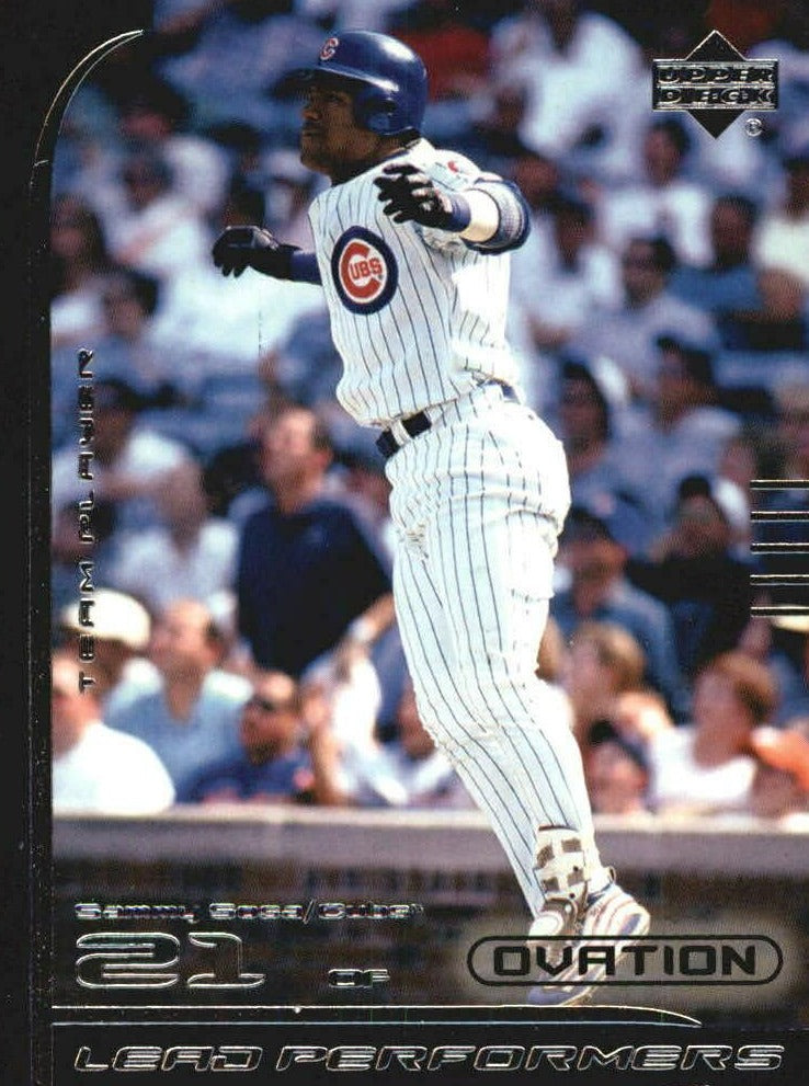 Sammy Sosa 2000 Upper Deck Ovation Lead Performers Series Mint Card #LP6