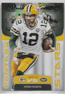 Aaron Rodgers 2019 Score Fantasy Stars Series Mint Card #FS-15