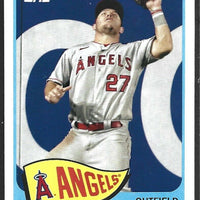 Mike Trout 2021 Topps 1965 Redux Series Mint Card #T65-3