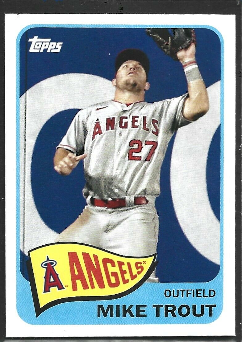 Mike Trout 2021 Topps 1965 Redux Series Mint Card #T65-3