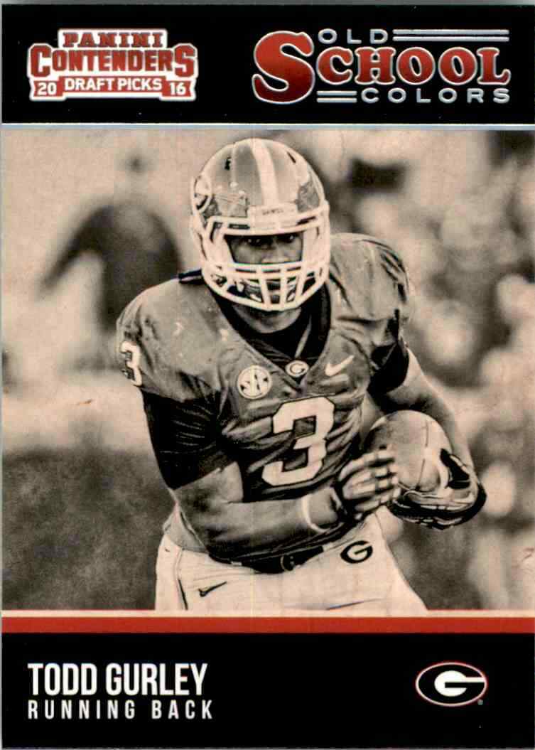 Todd Gurley 2016 Panini Contenders Draft Picks Old School Colors Series Mint Card #24
