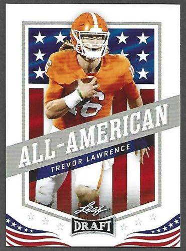Trevor Lawrence 2021 Leaf Draft All American Rookie Card #50