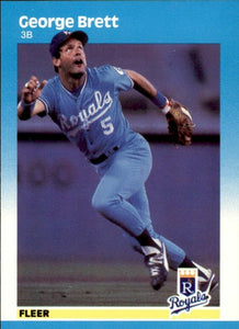 George Brett 1987 Fleer  Series Mint Card #366