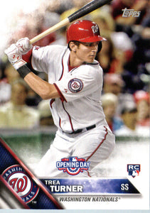 Trea Turner 2016 Topps Opening Day Mint Rookie Card #OD-154