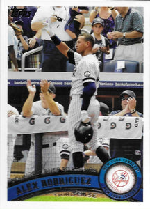 Alex Rodriguez 2011 Topps Series Mint Card  #155