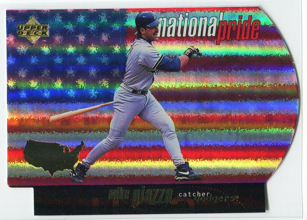 Mike Piazza 1998 Upper Deck National Pride Die Cut Series Mint Card #35