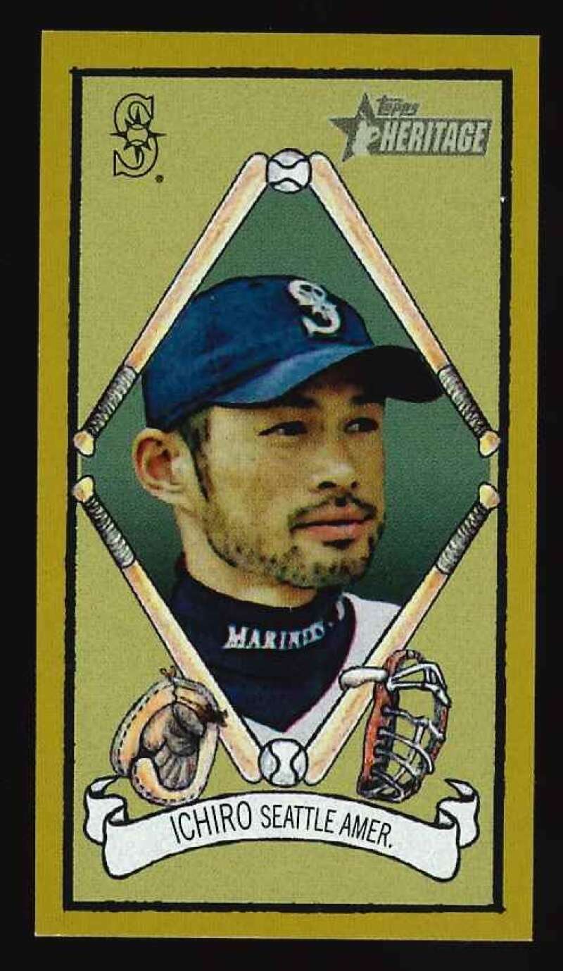 Ichiro Suzuki 2008 Topps Heritage T205 Mini Series Mint Card #HTCP11