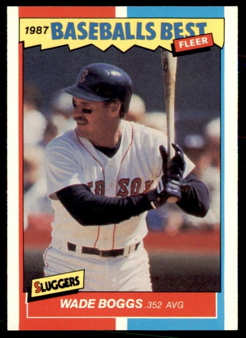 Wade Boggs 1987 Fleer Baseball's Best Sluggers vs Pitchers Series Mint Card #4