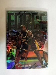 Shaquille O'Neal 1997 1998 Topps Finest Silver Refractor Serial #467/1090 Series Mint Card  #148