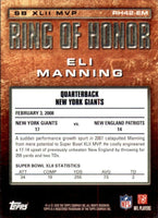 Eli Manning 2008 Topps Ring of Honor Series Mint Card #RH43-EM
