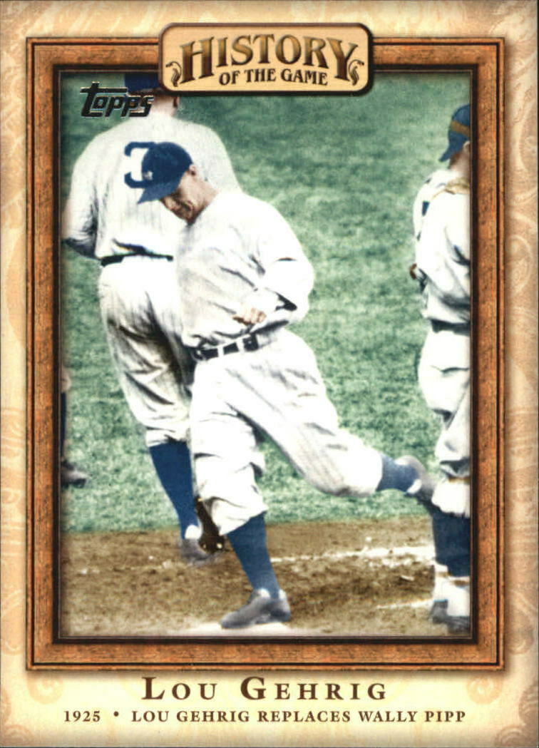 Lou Gehrig 2010 Topps History of the Game Series Mint Card #HOTG9