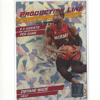 Dwyane Wade 2010 2011 Donruss Production Line Cracked Ice Series Mint Card #51