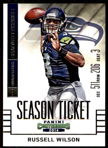 2013 Topps Finest RUSSELL WILSON #75 Seattle Seahawks ~JN04