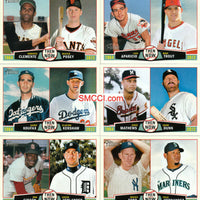 2013 Topps Heritage Baseball "Then and Now"  Insert Set with Roberto Clemente, Sandy Koufax, Justin Verlander+