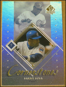 Sammy Sosa 2000 SP Authentic Cornerstones Series Mint Card #C7