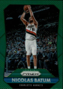 Nicolas Batum 2015 2016 Panini Prizm Green Series Mint Card #228