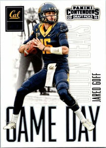 Jared Goff 2016 Contenders Draft Picks Game Day Series Mint ROOKIE Card #2