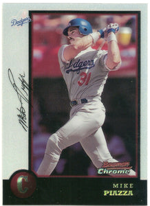 Mike Piazza 1998 Bowman Chrome REFRACTOR Series Mint Card #18