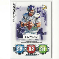 Brett Favre 2010 Topps Attax Code Card Series Mint Card