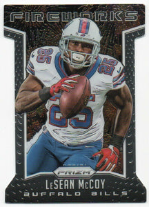 LeSean McCoy 2015 Panini Prizm Fireworks Die Cut Series Mint Card #F4