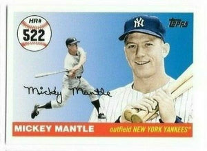Mickey Mantle 2008 Topps Mickey Mantle Home Run History Series Mint Card #MHR522