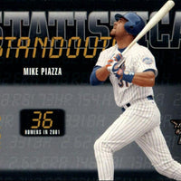 Mike Piazza 2002 Leaf Rookies & Stars Statistical Standouts Series Mint Card #32