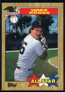 Wade Boggs 1987 Topps Tiffany Glossy All-Star Series Mint Card #608