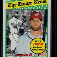 Bryce Harper 2018 Topps Heritage Topps News All Star Series Mint Card #52