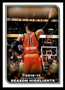 Russell Westbrook 2017 2018 Panini NBA Season Highlights Sticker #8