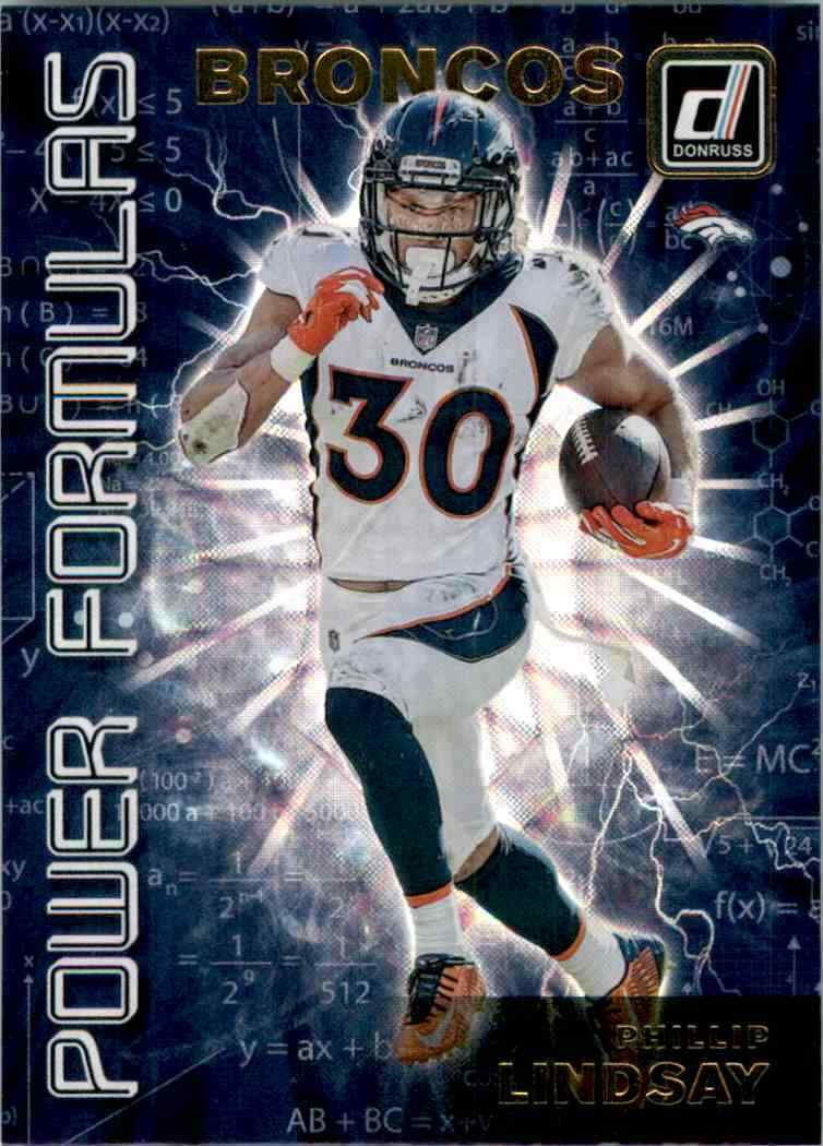 Phillip Lindsay 2019 Donruss Power Formulas Series Mint Card  #PF1