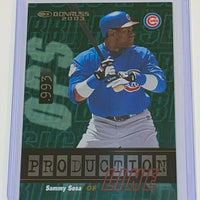 Sammy Sosa 2003 Donruss Production Line 703/993 made Series Mint  Card #PL-5