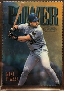 Mike Piazza 1997 Topps Finest Gold Power Embossed and Die Cut Series Mint Card #151 RARE!