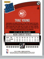 Trae Young 2018 2019 Panini Donruss Rated Rookie Series Mint Rookie Card #198
