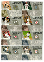 2012 Topps Classic Walk-Offs Complete Mint Insert Set with Derek Jeter, Mickey Mantle, Johnny Bench plus
