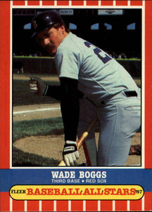 Wade Boggs 1987 Fleer Baseball's All Stars Series Mint Card #3