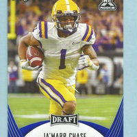 JaMarr Chase 2021 Leaf Draft BLUE Rookie Card #31