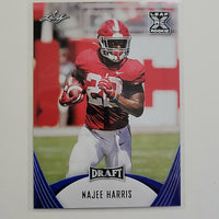 Najee Harris 2021 Leaf Draft BLUE Rookie Card #13