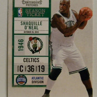 Shaquille O'Neal 2010 2011 Playoff Contenders Patches Series Mint Card #53