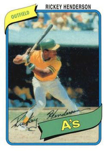 Rickey Henderson 2010 Topps The Cards Your Mom Threw Out Series Mint Card #CMT-29
