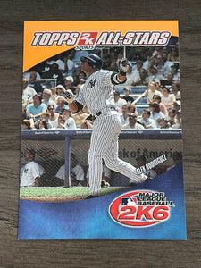 Alex Rodriguez 2006 Topps 2K All Stars Series Mint Card  #9