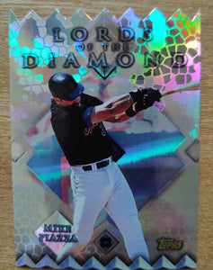 Mike Piazza 1999 Topps Chrome Lords of the Diamond REFRACROR Die Cut  Series Mint Card #LD14