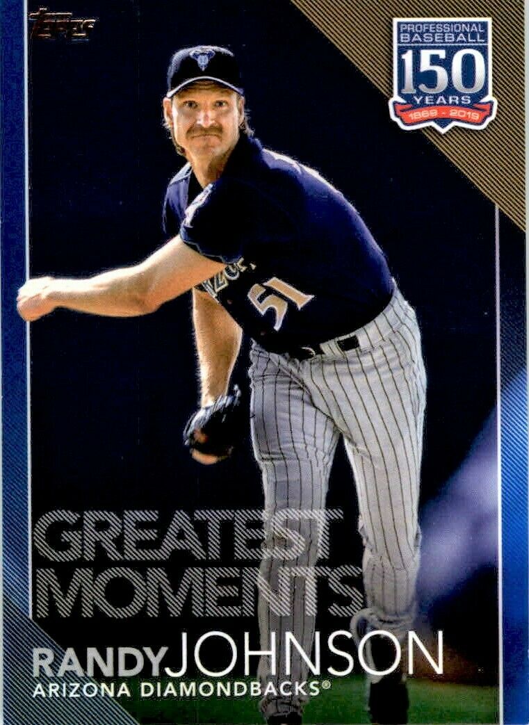 Randy Johnson 2019 Topps Update 150 Greatest Moments Series Mint Card #150-74
